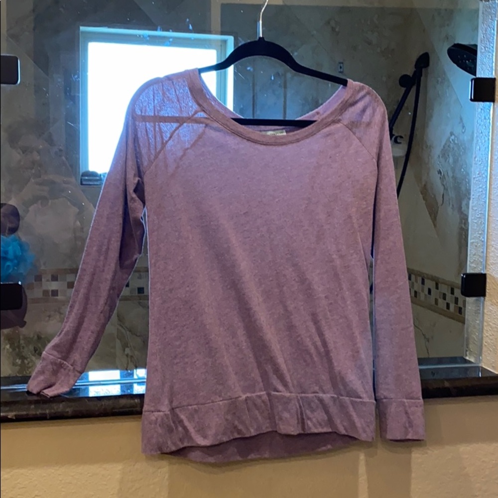 purple blouse